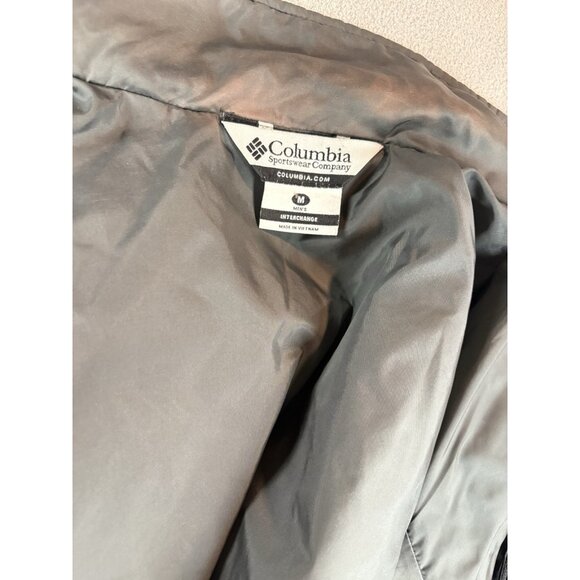 Columbia Interchange Men’s Medium Puffy Jacket Black Fast Shipping! MED - Picture 4 of 5
